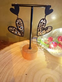 Image 1 of Boucles d'oreilles Love glitter