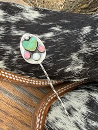 Image 1 of Turquoise Heart Hat Pick