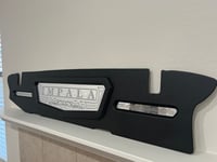 Image 1 of 1962-1964 IMPALA HT/CONV TRUNK WALL PANEL WRAPPED Madrid Black with led 