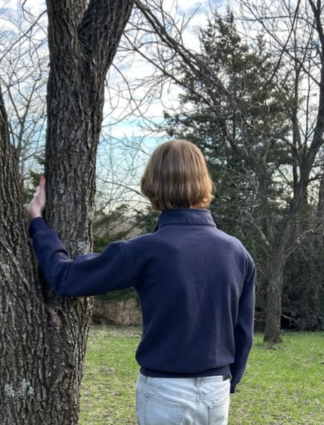 Crocus Quarter Zip Navy Blue Sweatshirt, size S