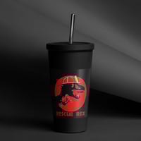 Image 1 of Insulated tumbler with a straw