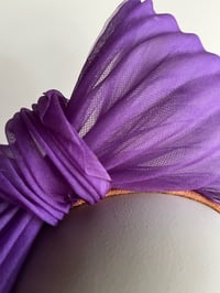 Image 2 of Purple silk organza bow