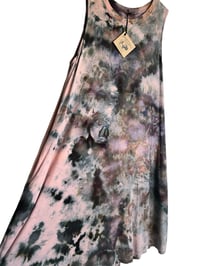 Image 2 of  L Tank Pocket Dress in Inky Watercolor Ice Dye