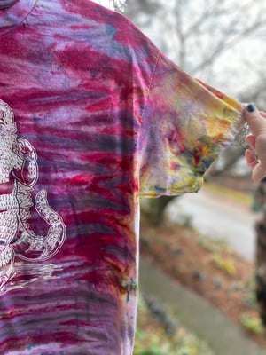 Image of LARGE Godzilla Be Gay Do Crime Tie Dye Shirt 7