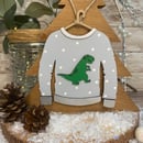 Image 1 of Dinosaur Christmas Jumper