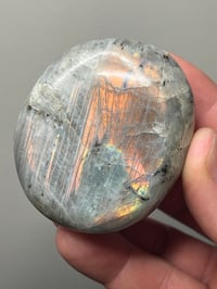Image 8 of Sunset Labradorite Palm Stone #2811