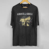 Image 1 of Ghost in the Shell Washed Premium T-Shirt – Retro Japanese Anime Unisex Tee