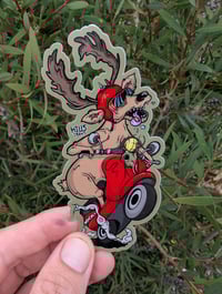 deer scooter sticker