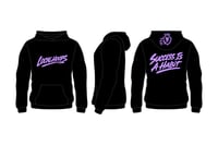 LocalHoops Graffiti Fleece Hoodie - Black/Lavender