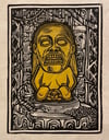 Golden Idol Block Print