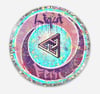 GLITTER LOGO STICKER