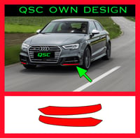 X2 Audi S3 Saloon Bumper Trim Overlay Stickers 