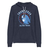 Image 1 of Trump 2024 Ultra MAGA Patriotic Eagle - Comfy Unisex Hoodie
