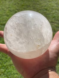Image 5 of Clear Quartz Crystal Sphere With Rainbows #1463