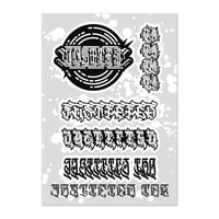 Image 1 of Sticker sheet "Just 2" 5x8