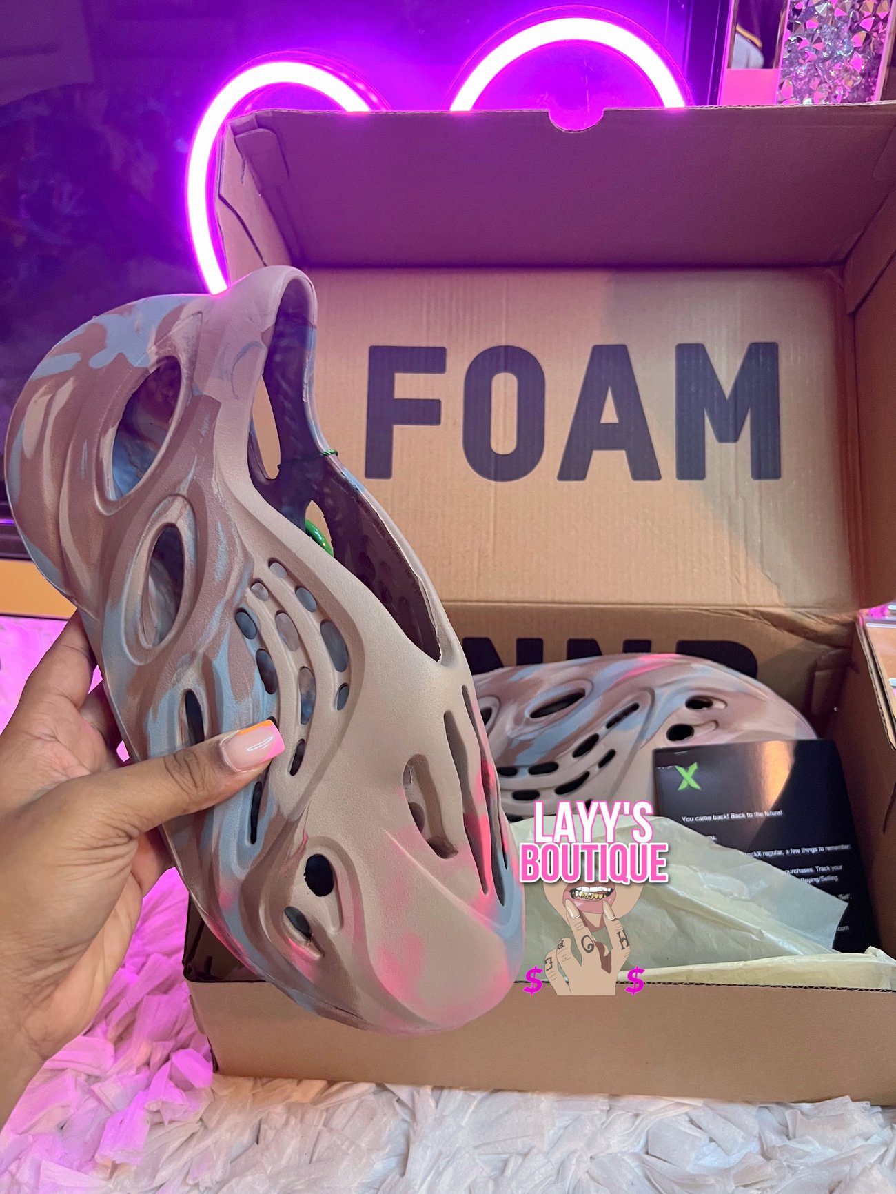 Sand Grey Foam Runners Layys Closet