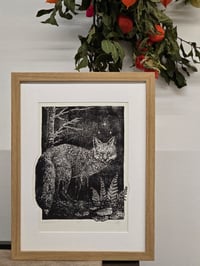 Image 1 of Marevolp • Linocut paper print