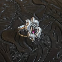 Image 1 of Garnet Blossom Ring