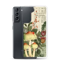 Image 13 of Colorful Antique Bookpage Mushroom Fungi Illustration Clear Case for Samsung®