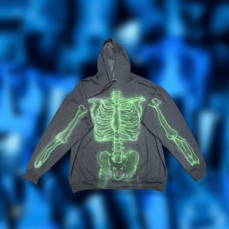 Image of X ray vision 1/1 hoodie 2XL