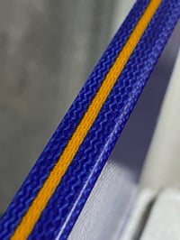 Image 4 of Blue w/ Gold Stripe Canvas G-carta