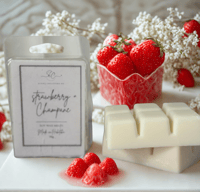 Image 2 of Champagne & strawberries / strawberry & guava clamshell wax melts 