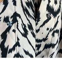 Image 13 of PARKER silk leopard print drape neck dress