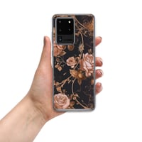 Image 12 of Dark Rose Gold Butterfly Design Goth Inspired Clear Case for Samsung®