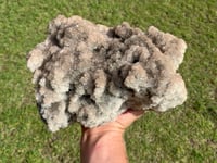 Image 1 of Smoky Champagne Druzy Quartz & Chalcopyrite Statement Cluster| #3075