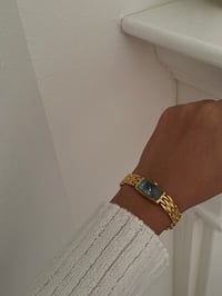 Image 5 of Vintage Gold Tone Black Rectangular Dial Citizen Ladies Watch 