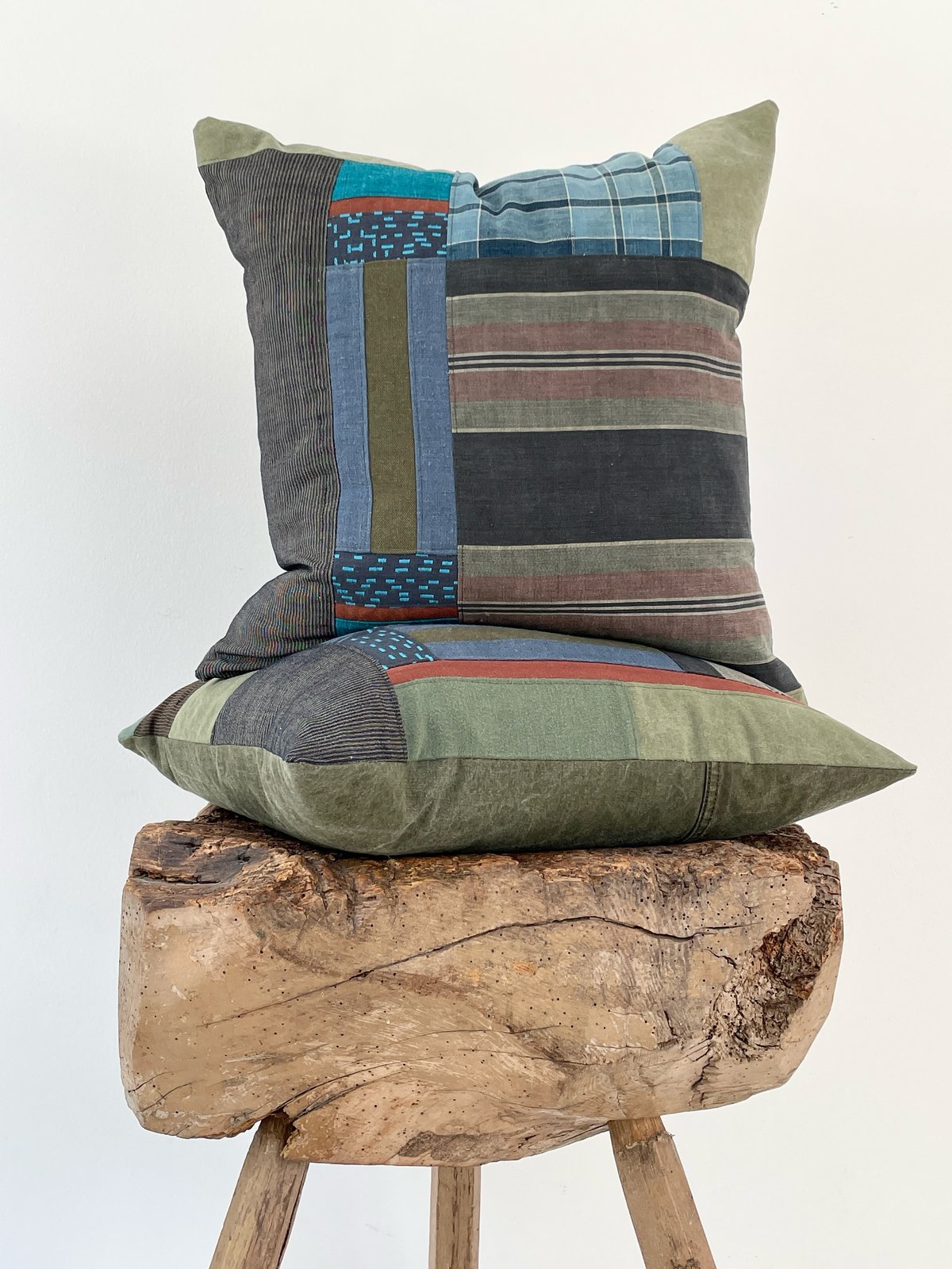 Image of HINOKI FOREST COLLAGE PILLOW - MEDIUM #1