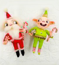 Image 2 of Santa with Candy Cane and Peppermint I