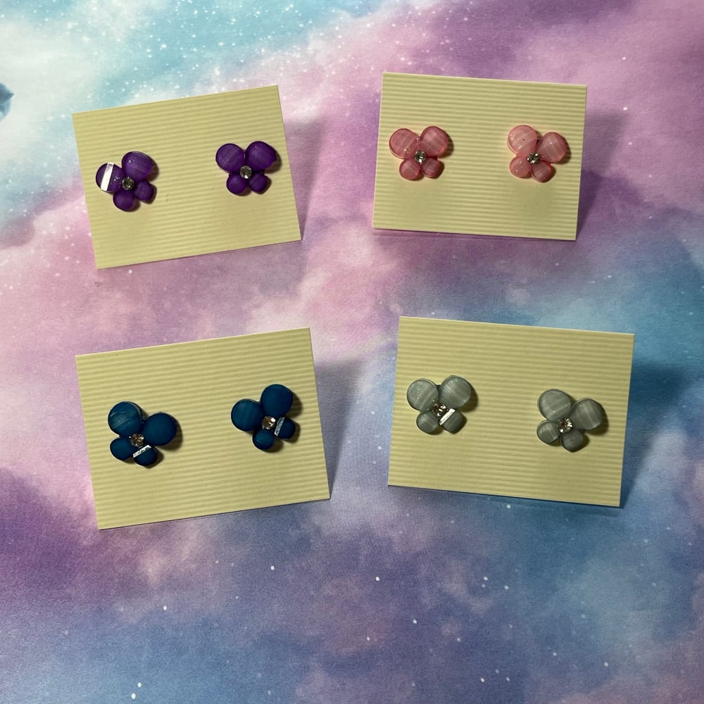 Image of Bling Butterfly Studs 