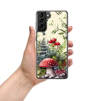 Image 9 of Beautiful Watercolor Mushroom Fungus Mycology W/Insects Art Clear Case for Samsung®