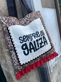 Image 3 of Bolsiña feita a man. SEMPRE EN GALIZA leopardo. Deseño exclusivo!