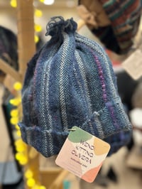 Image 4 of Wild & Wonderful Hat—Blues in Alpaca/Merino
