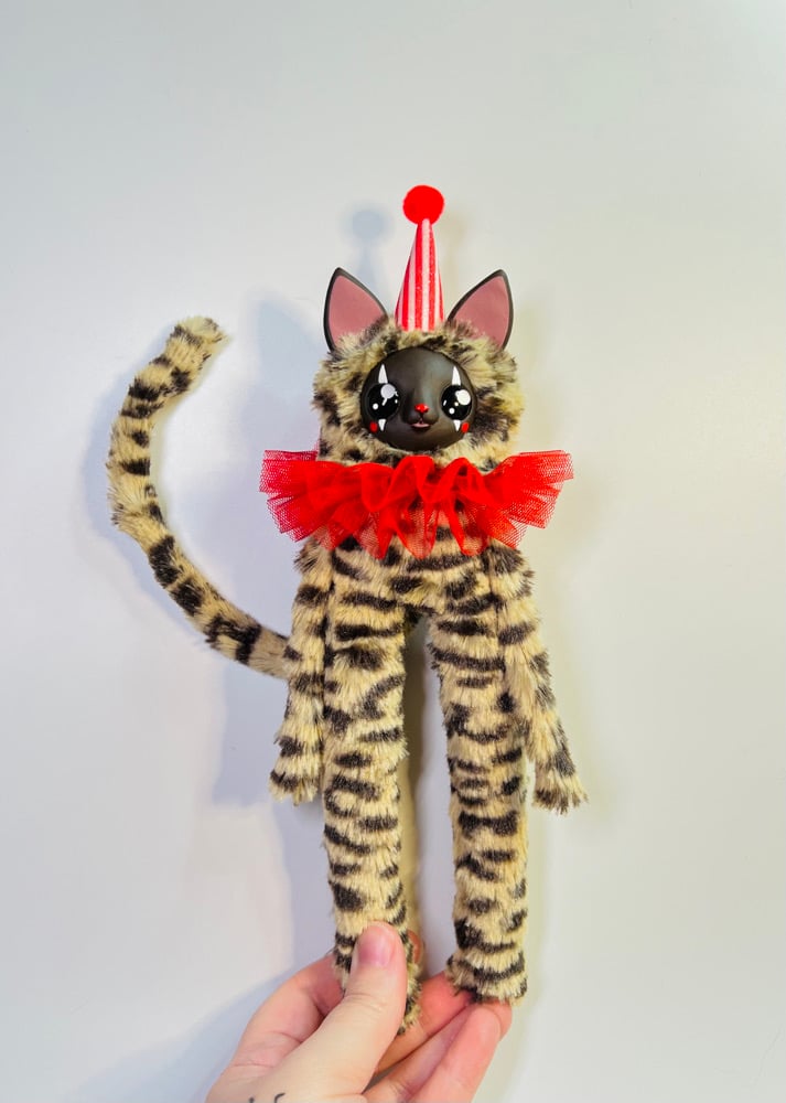 Clown Cat (tan/brown) Image 2