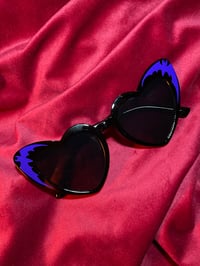 Image 1 of Bat Killer Heart Shaped Sunglasses