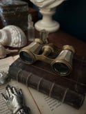 Superbes jumelles d’opéra en nacre et laiton, XIXème siècle