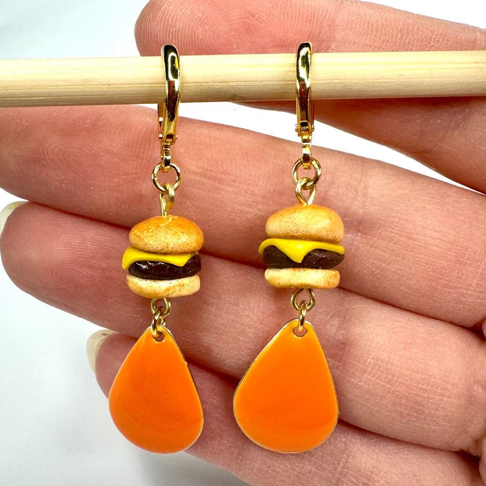 Image of Burger Earrings