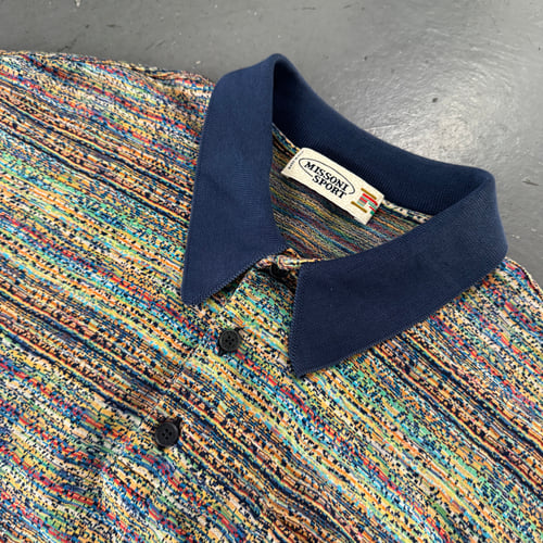 Image of 1980s Missoni polo shirt, size large