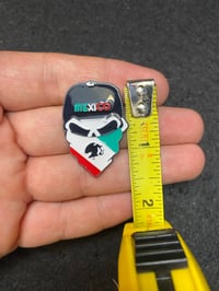 Image 2 of Mexico Masked Skull Enamel Pin