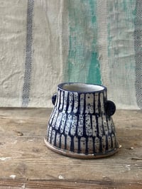 Image 3 of Medium blue vase stripes