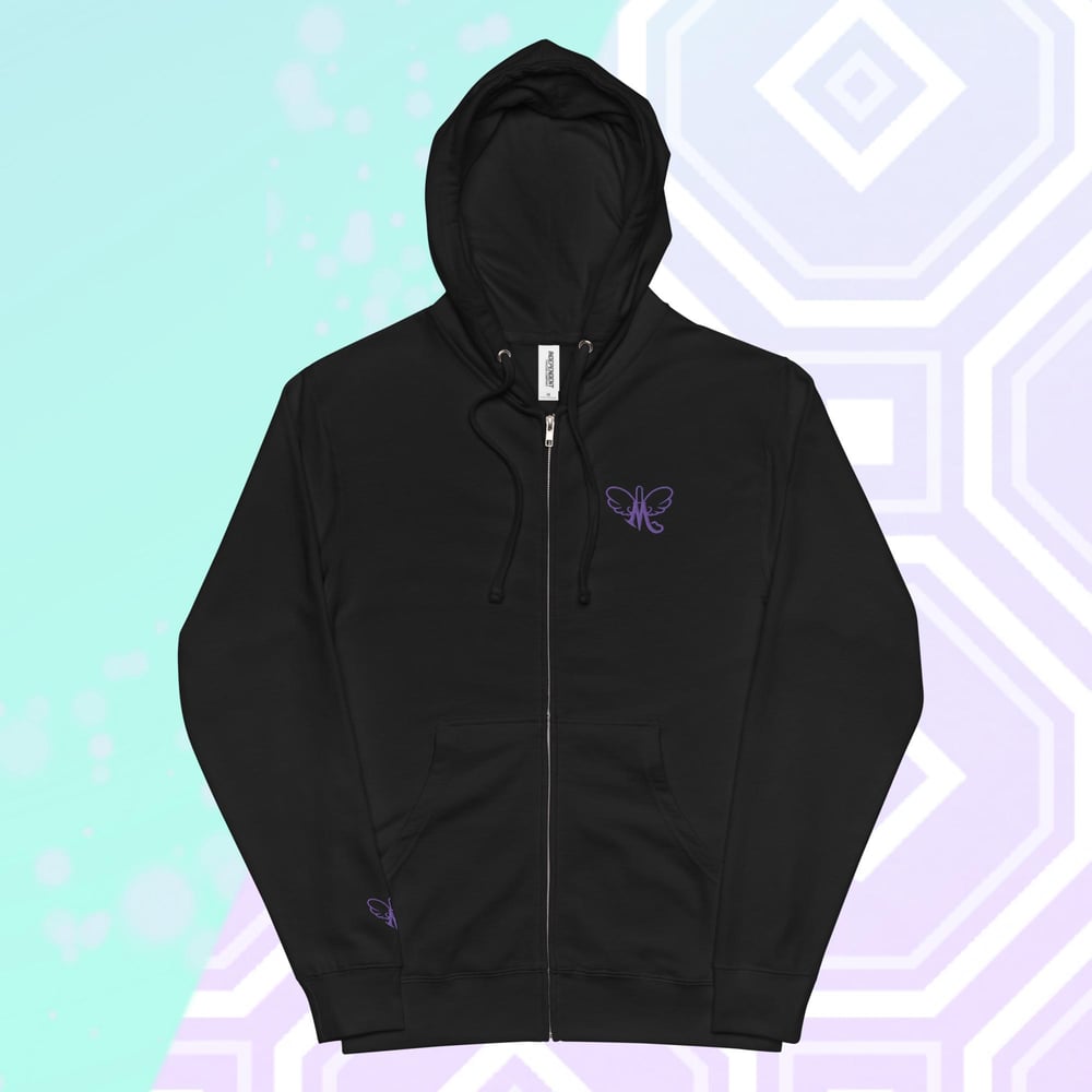 Image of Acolyte Embroidered Zip Up Hoodie