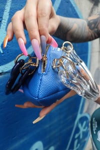 Image 2 of MINI BLUE FOOTBALL BALLBAG