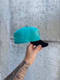 Image 3 of TWO TONE MIAMI MARLINS CUSTOM FITTED CAP