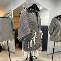 Image 5 of Black & White Throw Hoodie