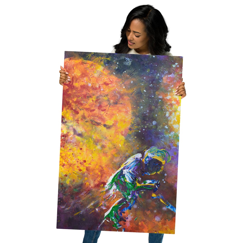 Image of ||| METAL PRINT - LEFT HALF ||| - "We'll See How Long the Universe Enjoys this Patch Job"