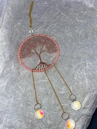 Image 1 of Tree Dream Catcher Rose Quartz