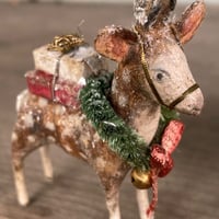 Image 1 of Spun Cotton Reindeer Ornament 1